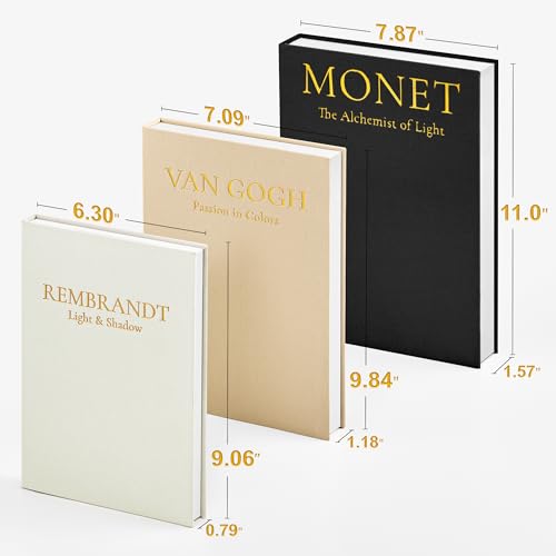 Aesthetic Decorative Books (3 Count)