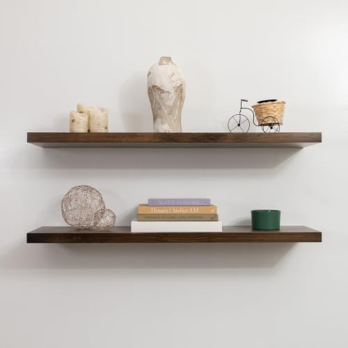 URBANDI Rustic Floating Shelves (2 Count)