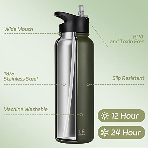 40oz Stainless Steel Water Bottle