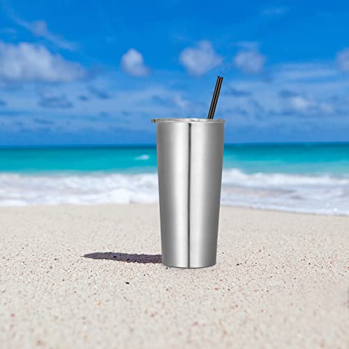 20oz Tumbler Bulk with Lid and Straw 6 Pack (6 Count)