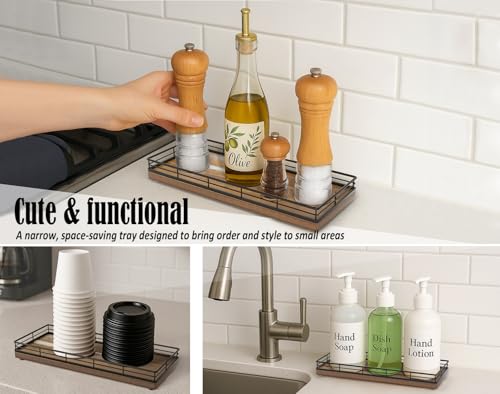 Acacia Wood Bathroom Vanity Tray