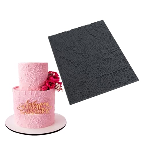 Silicone Fondant Lace Mold Cake Decorating Stencil with Pearl Pattern