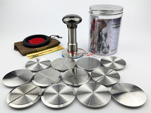 58.35mm Full Set Black Mirror Jellyfish AL Handle Coffee Tamper