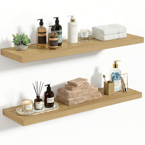 10 Inch Deep Floating Shelves 30x10” Set of 2 (2 Count)