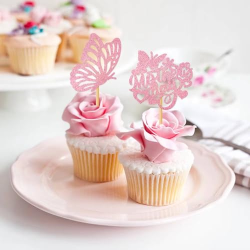 12Pcs Butterfly Cupcake Toppers