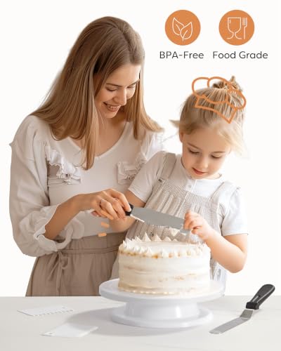 Cake Decorating Kit with Turntable Baking Supplies for Beginner Pros