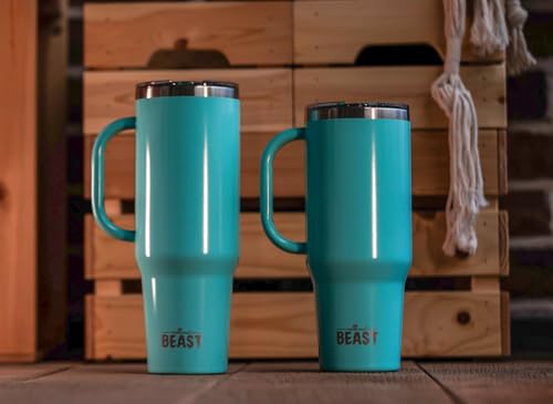Beast 42 oz Tumbler with Handle Stainless Steel Vacuum Insulated Coffee Ice Cup Double Wall Travel Flask