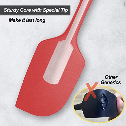 3 Pack Large Silicone Spatula for Kitchen (3 Count)