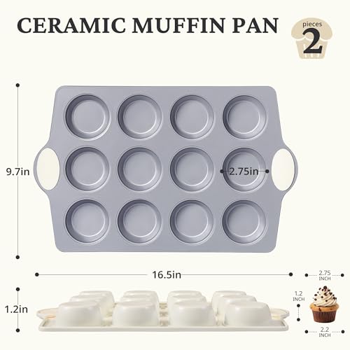 Ceramic Muffin Pan (2 Count)