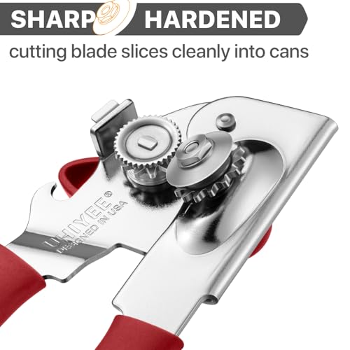 Heavy Duty Hand Can Opener with Comfortable Grip for Seniors