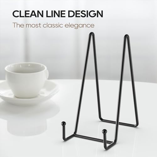 3 Pack 8 Inch Plate Stands for Display (3 Count)