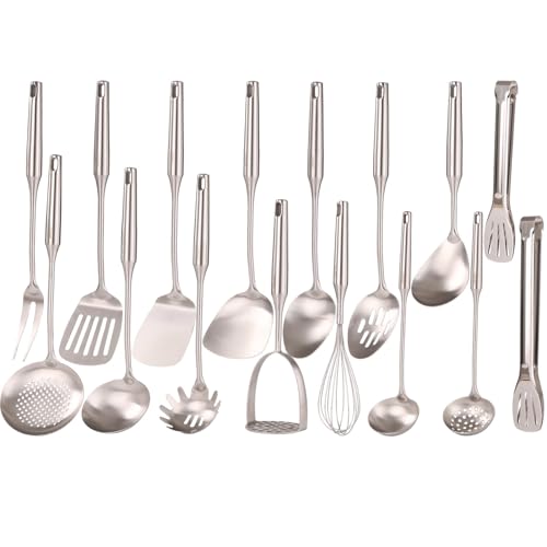 18 10 Stainless Steel Small & Large Cooking Spoons Set