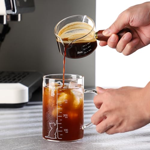 Espresso Shot Glasses with Wood Handle