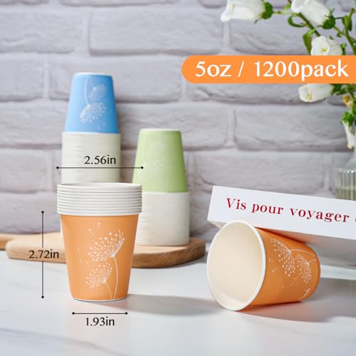 1200 Pack 5 oz Paper Cups (37.99 Count)