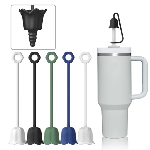 5Pcs Silicone Straw Covers for Stanley Yeti Tumbler Cup (5 Count)