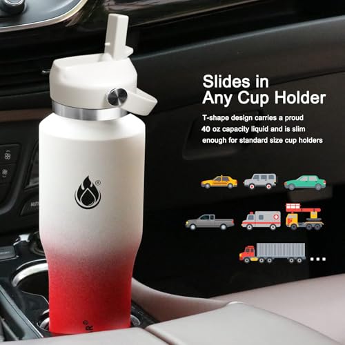 40oz Stainless Steel Water Bottle