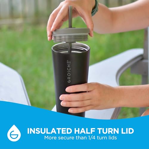 Jasper Insulated Stainless Steel Tumbler with Straw