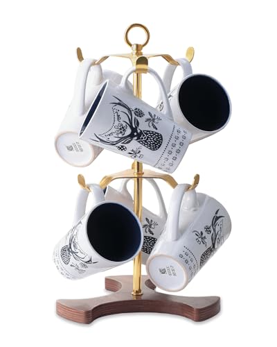 Gold Mug Holder Tree for Countertop