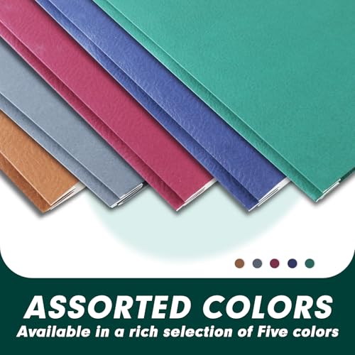 100 Pack Two Pocket Paper Folders with Prongs