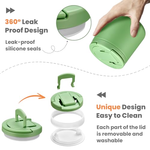 20oz Insulated Vacuum Food Jar with Buckle Lid