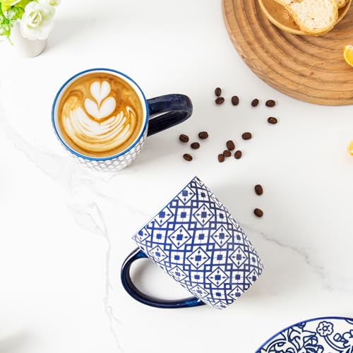 16 OZ Ceramic Coffee Mugs Set of 6 (6 Count)