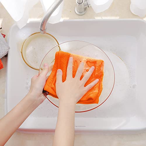 100% Cotton Waffle Weave Kitchen Dish Cloths 6 (6 Count)