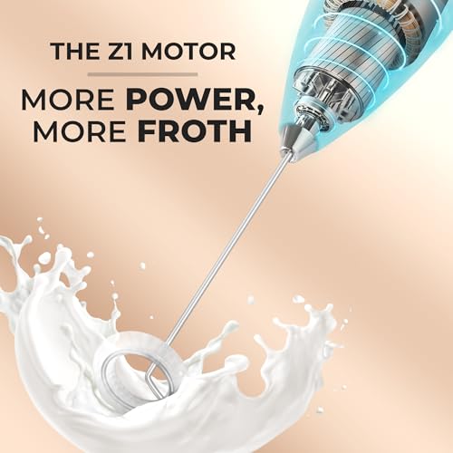 Powerful Milk Frother Wand With Duracell Batteries