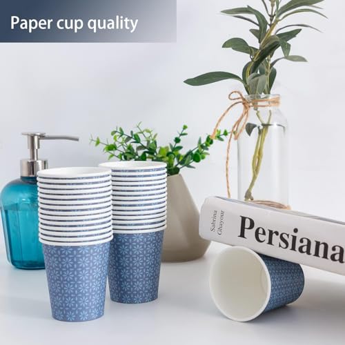 600 Pack 3 oz Paper Cups Disposable Bathroom Mouthwash Cups Navy (600 Count)