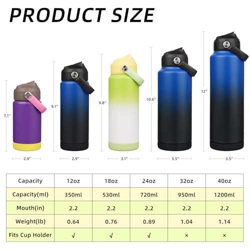 18oz Insulated Water Bottle