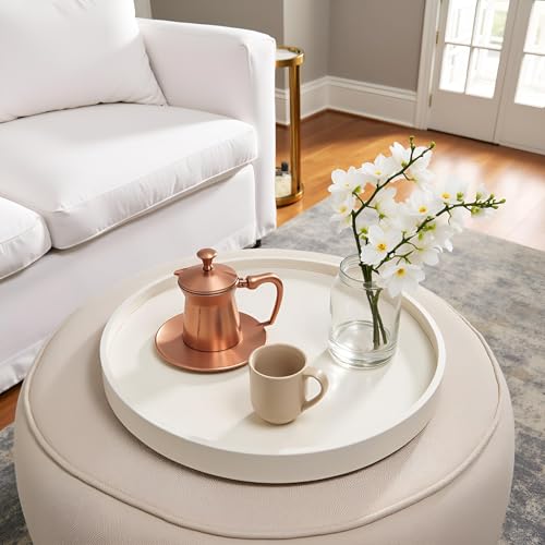 20 Inch Round Ottoman Tray