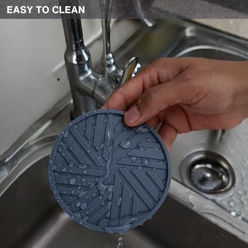 Silicone Coasters Set of 6 with Modern Patterns (6 Count)