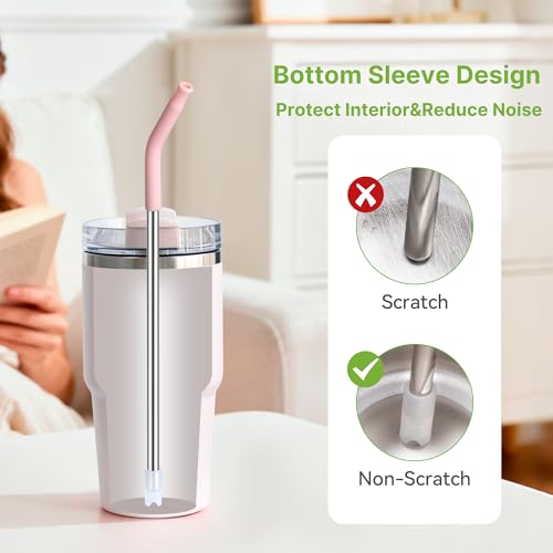 Metal Straws for Stanley Cups 14 oz & 20 oz