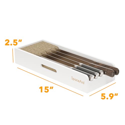Knife Drawer Organizer Bamboo Insert Dock