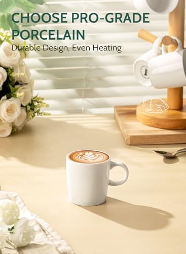 3.5oz Porcelain Espresso Cups Set of 4 (4 Count)