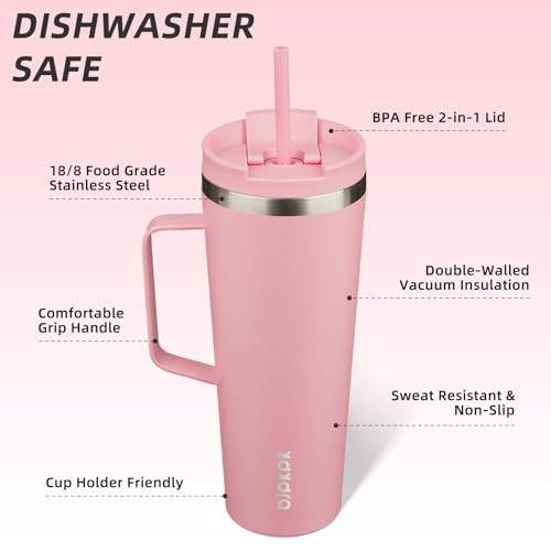26oz Insulated Tumbler with Handle