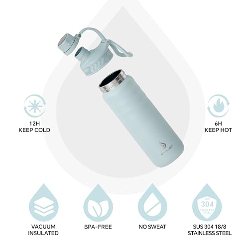 24oz Stainless Insulated Bottle with 2 Leak