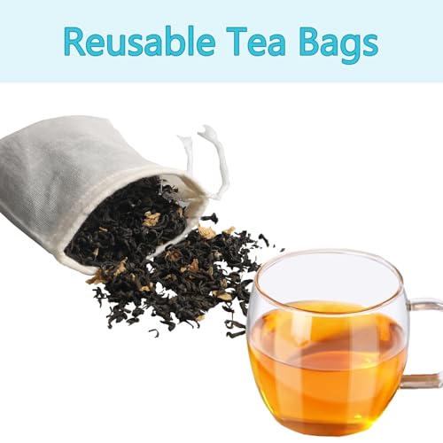 Spice Bags 20pcs Reusable Empty Tea Bags (20 Count)