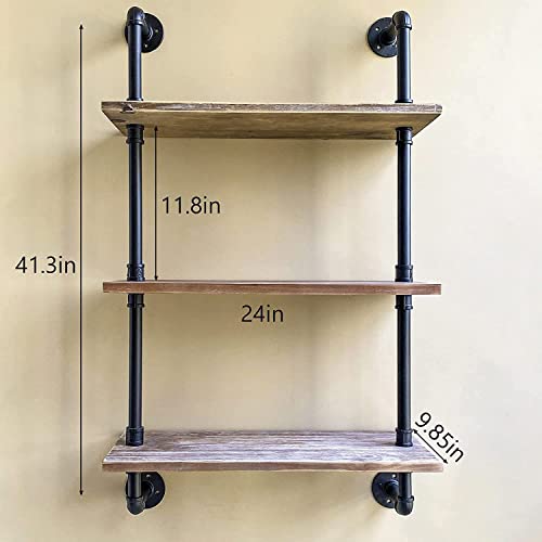 Industrial Pipe Shelving Bathroom Shelves Over Toilet 24 Inch