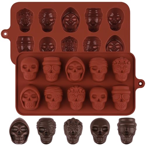 Skull Chocolate Molds (2 Count)