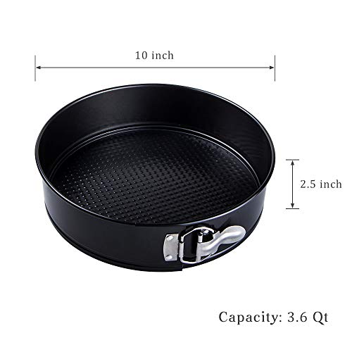 Springform Pan 10 Inch Cheesecake Pan Loose Base Round Cake Mold Baking Pan with Removable Bottom for Pressure Cooker