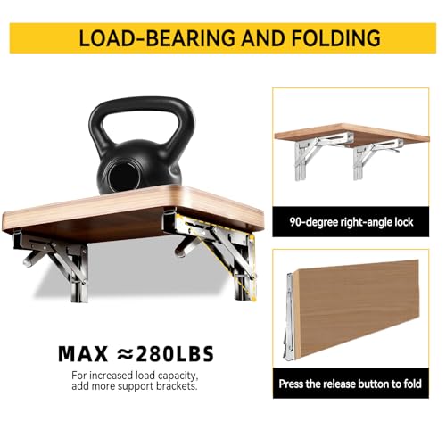 Folding Shelf Brackets (4 Count)