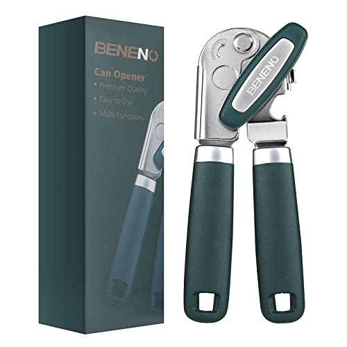 Heavy Duty Hand Can Opener Manual with Magnet Lid Remover