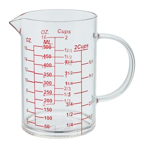 Ackers Mirror Scale Glass Measuring Cup