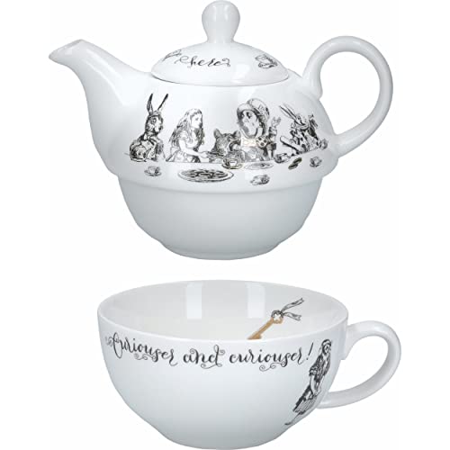 Alice in Wonderland Teapot and Cup Set For 1 in Gift Box