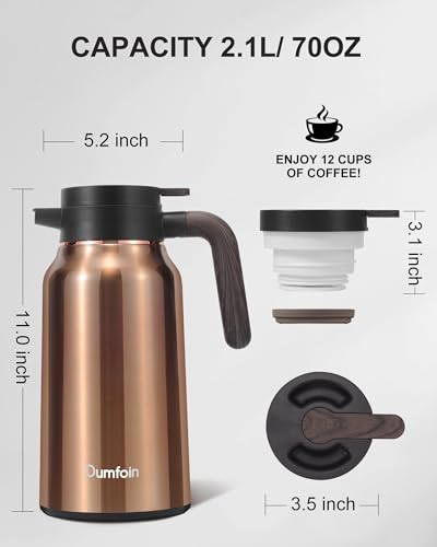 Carafes for Hot Liquids 70 oz (70 Count)