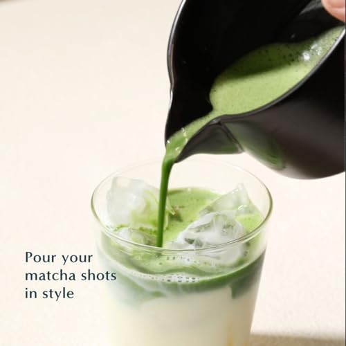 Traditional Ceramic Chawan Matcha Tea Bowl with Pour Spout Set