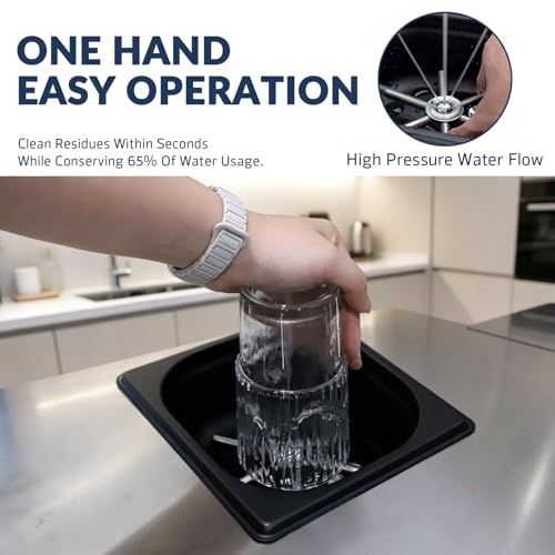 Rinser Glass Rinser Espresso Rinser Solid Brass and 304 Stainless Steel Bar Glass Rinser for Kitchen Sink
