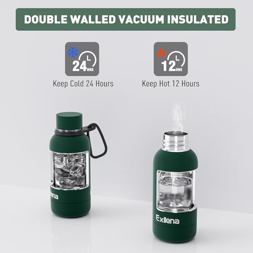 Small Water Bottle 12oz with Clip