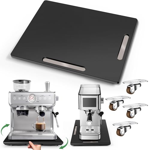 Appliance Slider for Kitchen Appliances 360° Rolling Sliding Tray for Coffee Maker Countertop