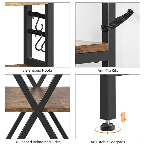 6 Tier Bakers Rack